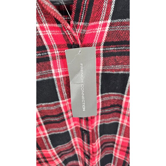 NEW!!! French Connection Men's Flannel Plaid Shirt Size Large‎ - Picture 2 of 5